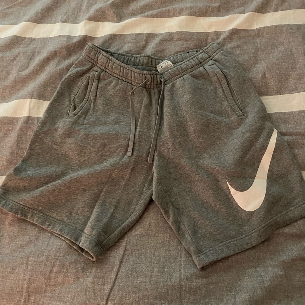 Grey nike sweat shorts